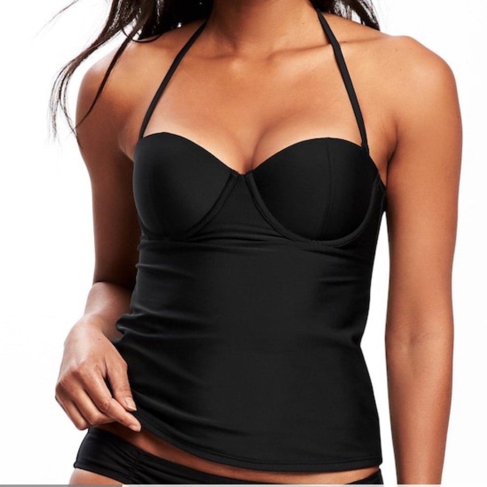 OLD NAVY — NWT — Black Underwire Halter Tankini